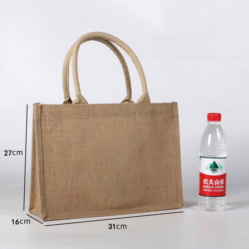 Bolsas de lino personalizadas en el sitio, logotipo impreso sin impresión, bolsas de lino al por mayor, bolsas de compras de regalo de boda