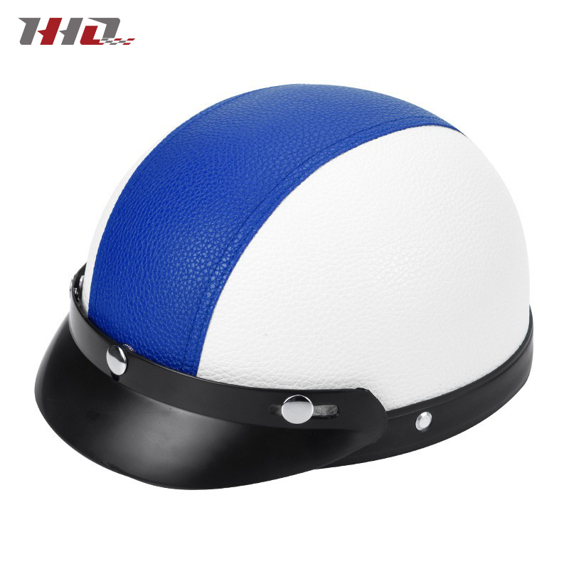 Nuevo casco eléctrico de batería casco de automóvil cuatro estaciones generales para hombres y mujeres otoño y invierno caliente fabricante de medio casco retro