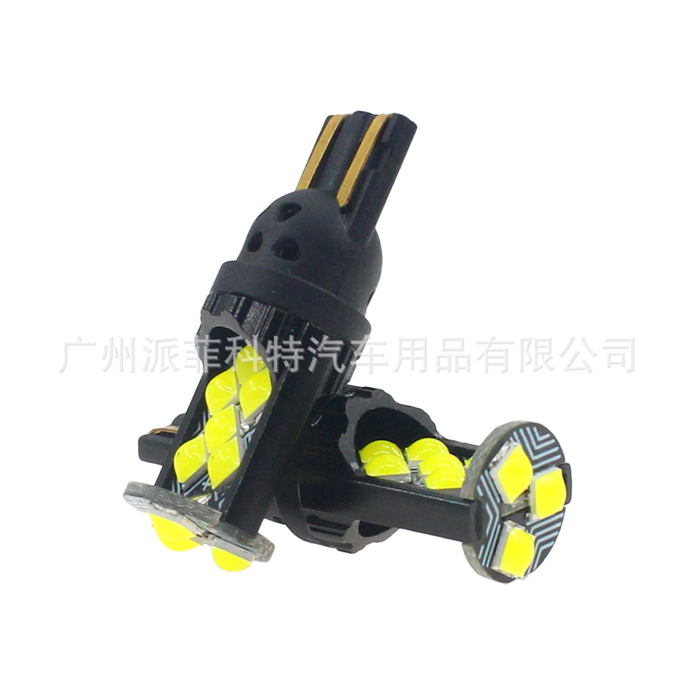Factory Cross-Border New High-Brightness Wide Voltage Decoding Car Led Width Indicator Reading Light T10-3030-15 Lamp