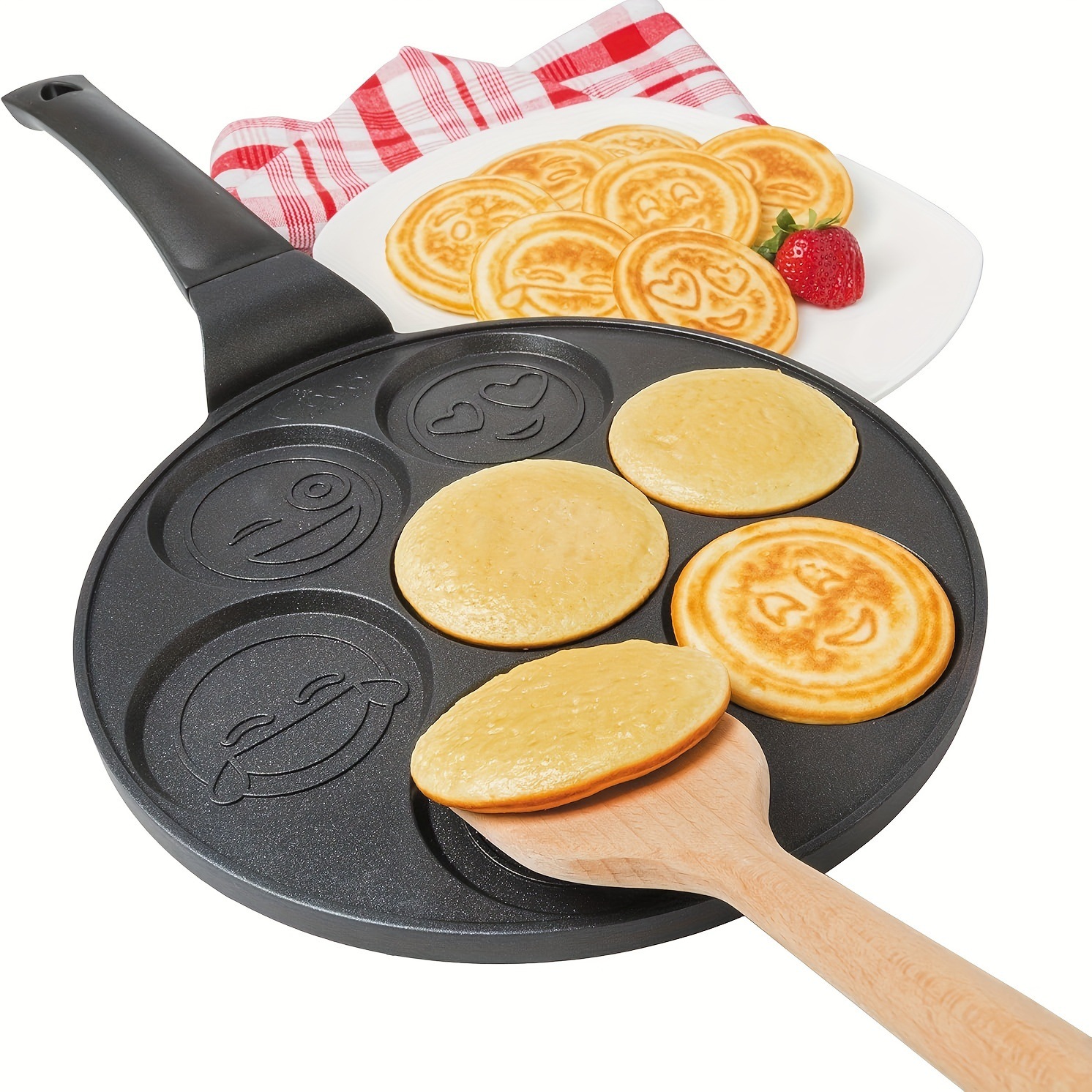 국경 간 인기 판매 4구 오믈렛 팬, 미마루석 논스틱 팬, 가정용 아침 식사 버거 팬, 계란 만두 팬, 미니 프라이팬