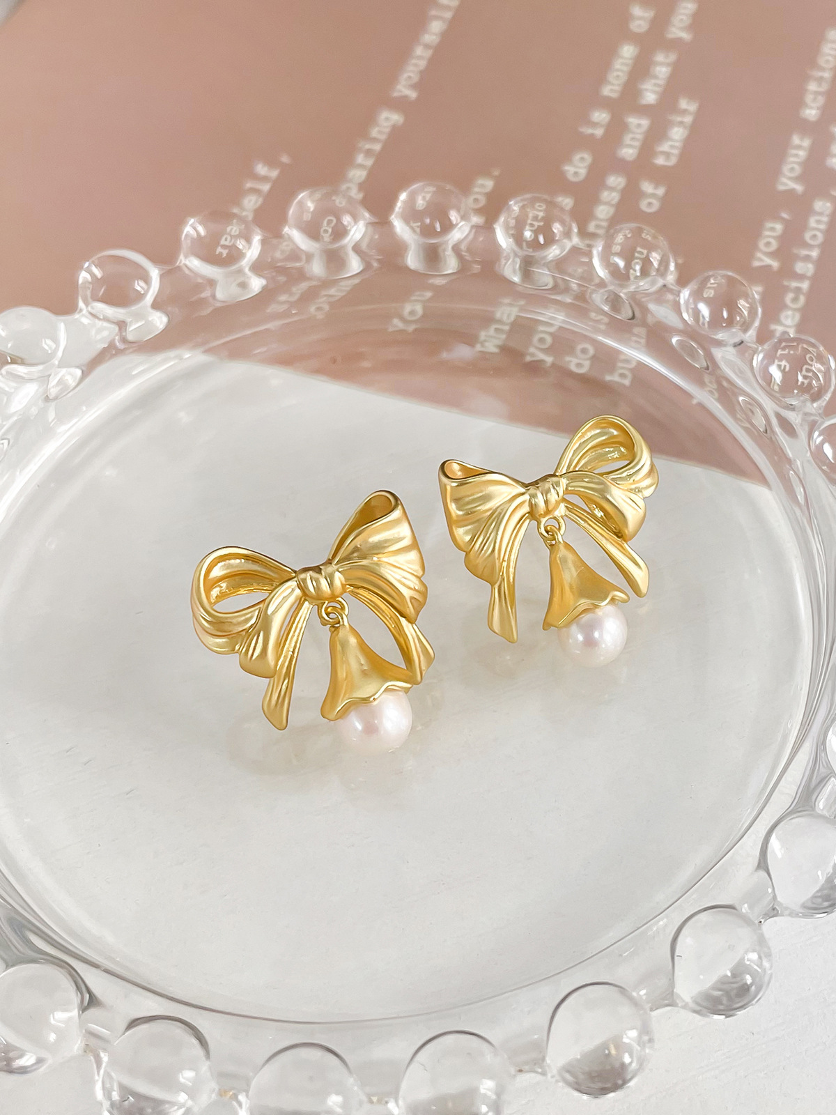 1 Pair 19 * 17mm Copper 14K Gold Plated 18K Gold Plated Bow Knot Polished Earring Findings display picture 3