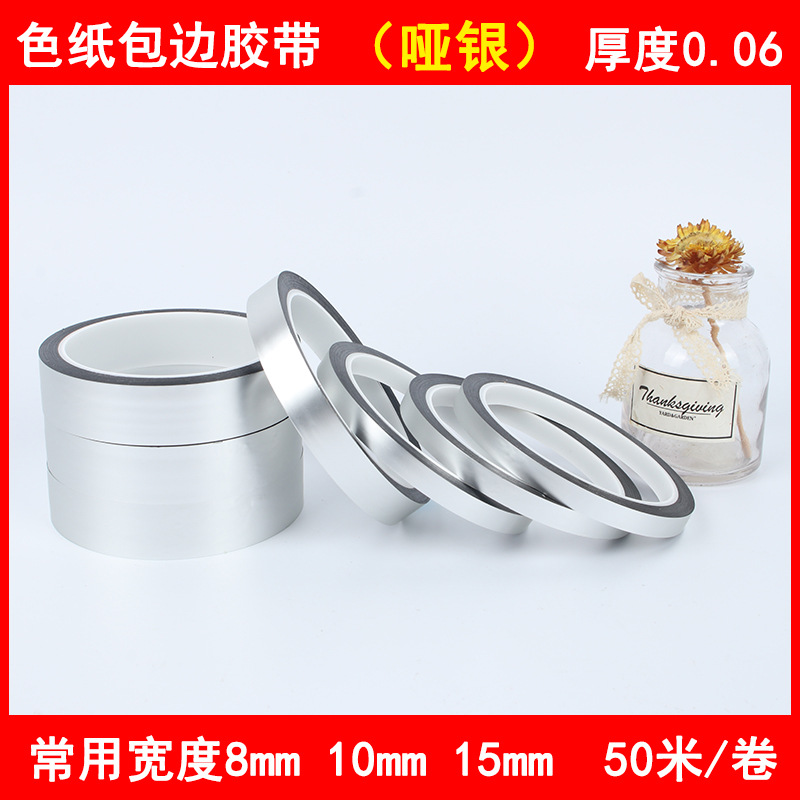 Dibujos animados de dibujos animados color papel ribada cinta de arenas movedizas cinta de firma de bricolaje tira de borde acrílico película de broncillo brillo flash