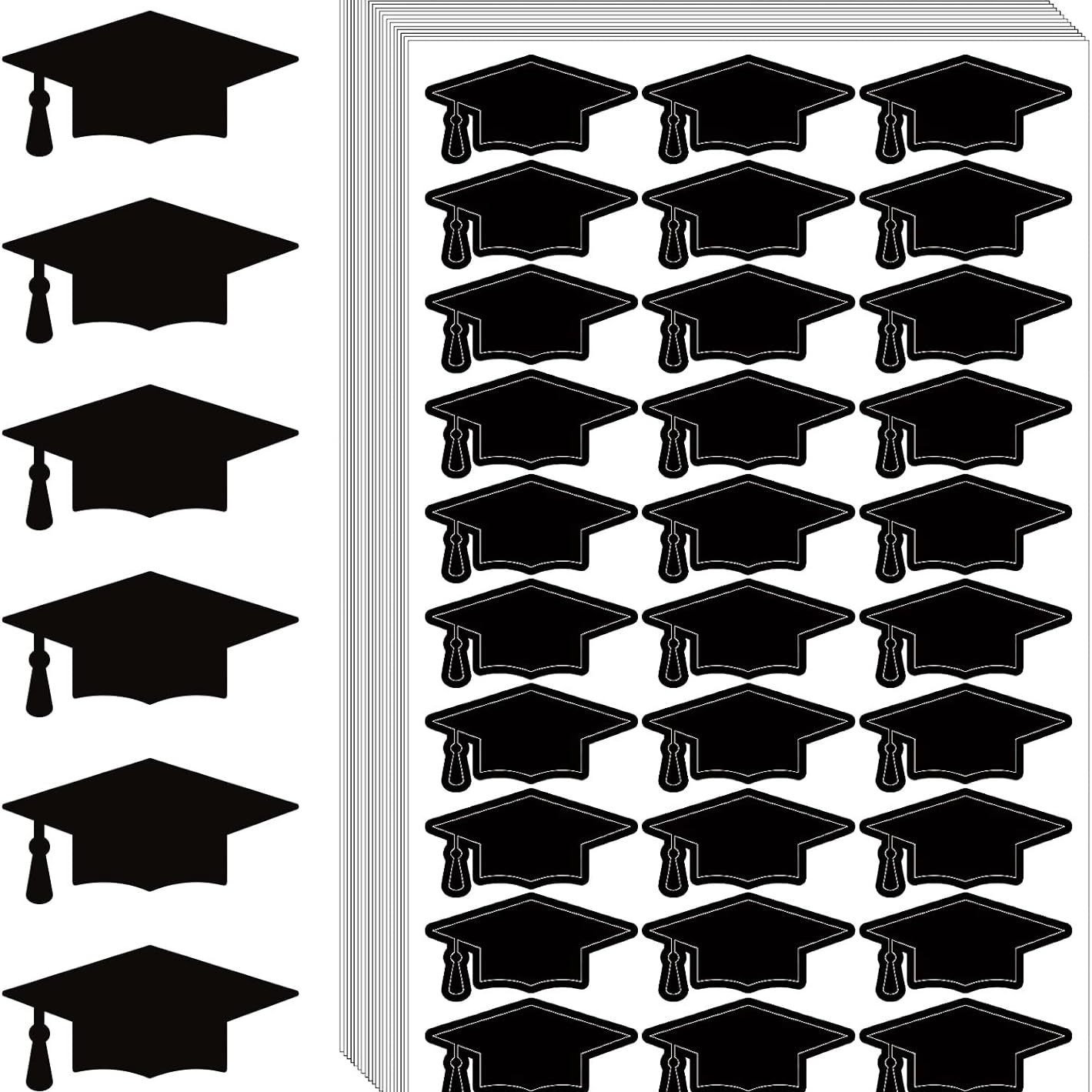 亚马逊跨境热销毕业生毕业标签贴纸毕业帽贴纸礼物封口贴信封装饰