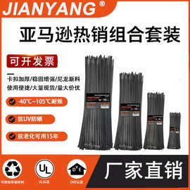 “扎带跨境专供 尼龙工厂直销亚马逊热销产品4.6*200 4.8*300线束