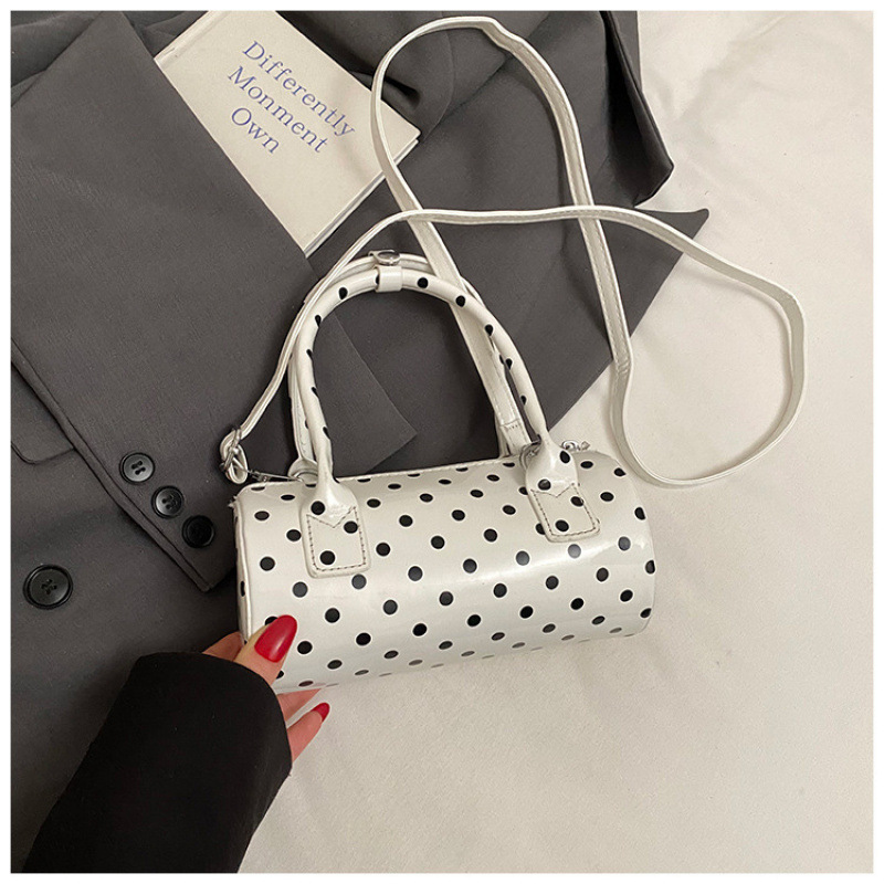 2025 New Korean Summer Handbag Small Tote Bag For Women High-End Polka Dot Niche Pillow Bag Shoulder Crossbody Bag - Thumbnail 6