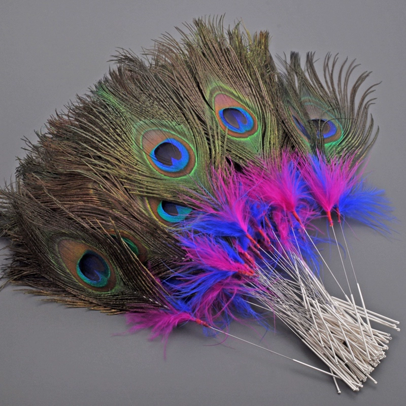 9ZRT Peacock Feather ostrich wool Sweeping SPA Massage Spa