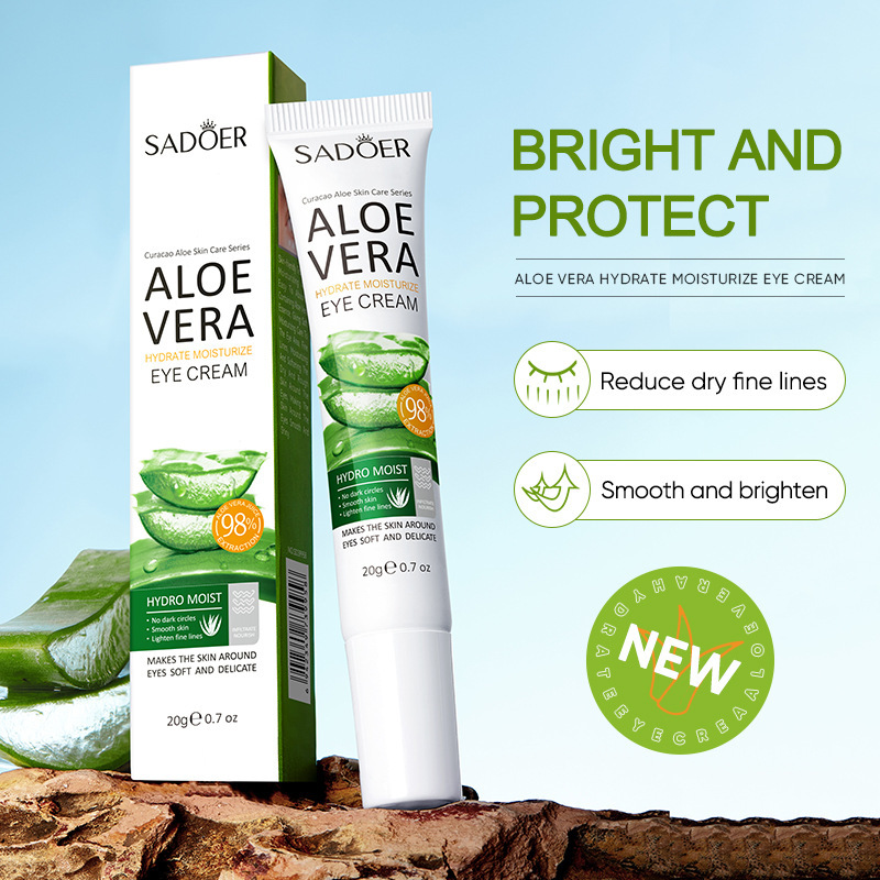 All English SADOER Aloe Vera Hidratante Suavizante Eye Cream Essence Eye Cream Series Comercio exterior transfronterizo al por mayor