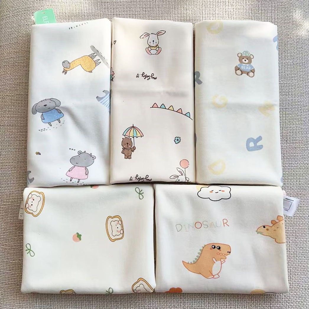 Exported Japanese Infant Bamboo Fiber Diaper Pad Double-Sided Kidsren's Washable Diaper Bed Sheets Large Area Physiological Pad