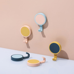 Collapsible Colorful Nailless Hook for Bathroom and Toilet, Rotating Hook, Invisible Adhesive Hook, Clothes and Hat Rack, Powerful Hook