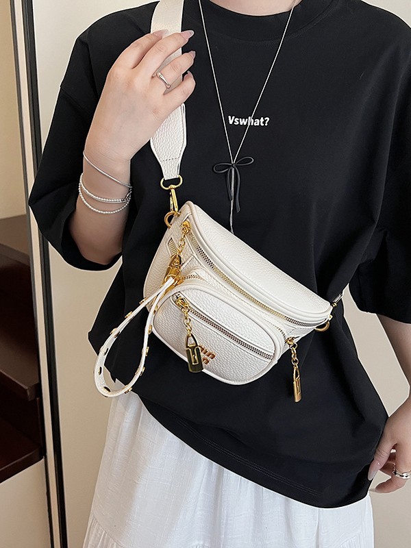 Bolso de pecho de mujer de alta gama Bolso de mensajero de moda de nueva tendencia transfronteriza Bolso de hombro de diseño multicapa de nicho para mujer
