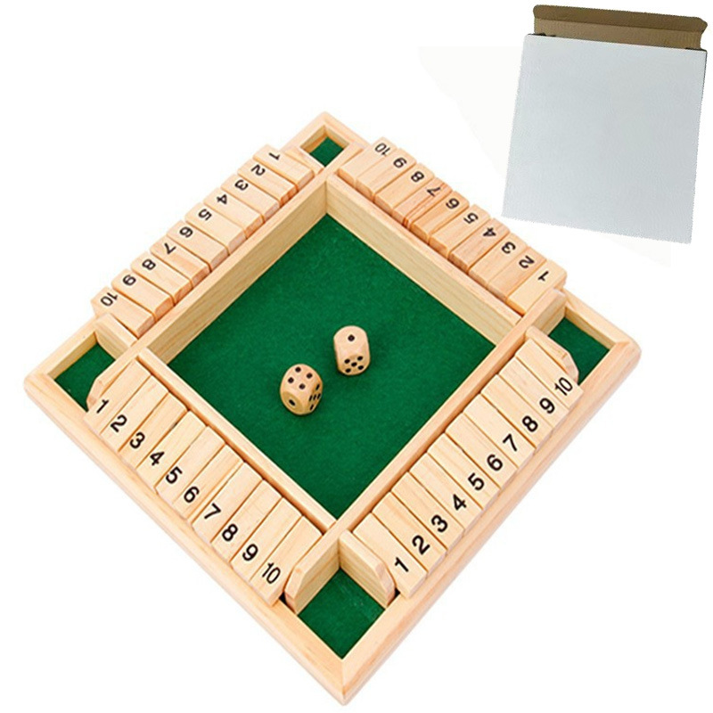 Juguetes transfronterizos CE y CPC piezas de ajedrez y tablas de ajedrez doble cara números cuatro cara juego de flop de ajedrez y vino ordenó juegos de mesa bar 3