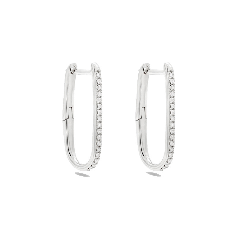 Geometric, Solid Color Pattern Women's Gender 1 Pair Elegant Geometric Solid Color Copper Hoop Earrings