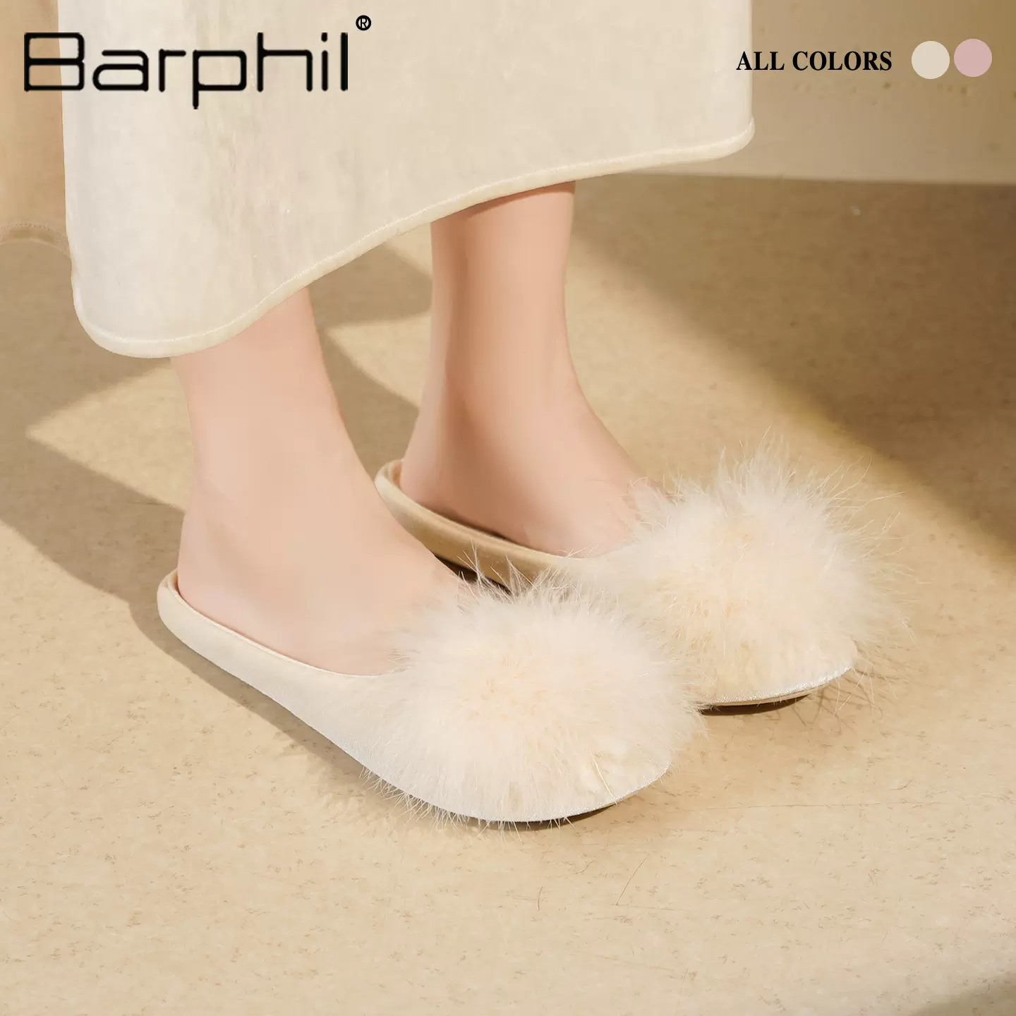 毛绒毛毛拖鞋加绒秋冬女款拖鞋平底软底真毛室内家居鞋防滑鞋