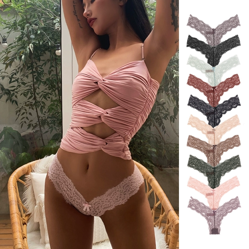 CINOON кружевные трусики женские сексуальные брюки плюс размер, удобные прозрачные кружевные сексуальные хлопчатобумажные женские стринги с низкой талией