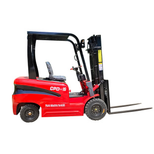 Electric Forklift Small Cab Type Rubber Tire Self-Propelled New Energy 123 Tons Meter Lifting Transfer Machine Manufacturer