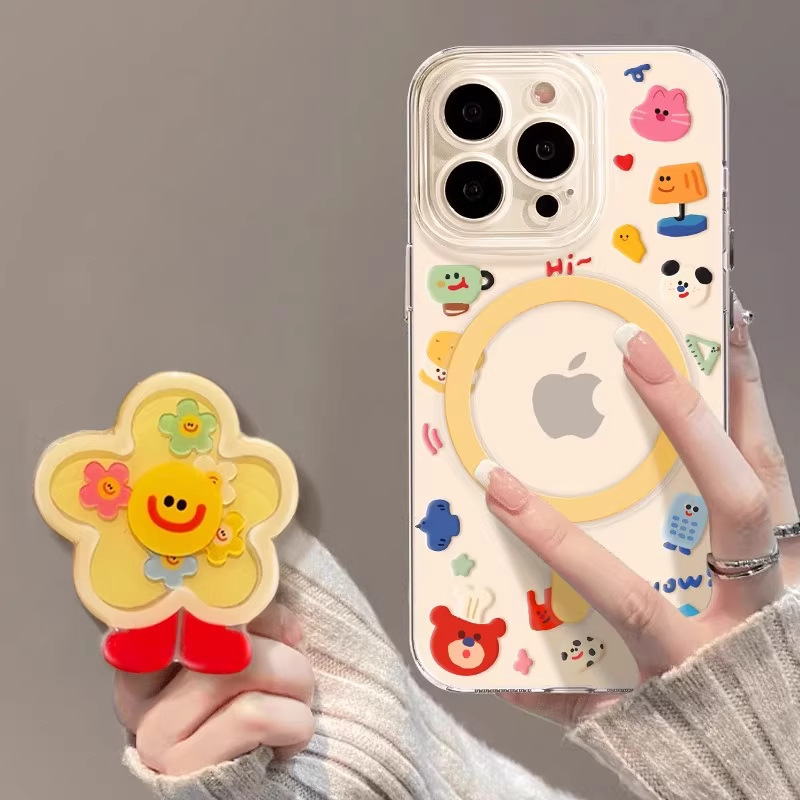 彩色波点苹果17promax手机壳iphone17磁吸17pro带支架Air外壳16|undefined