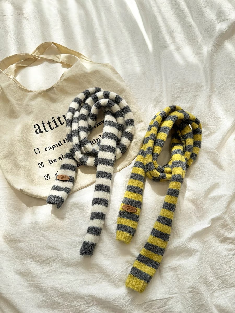 Mujeres Elegante Estilo Clásico Raya Tejer Bufanda display picture 3