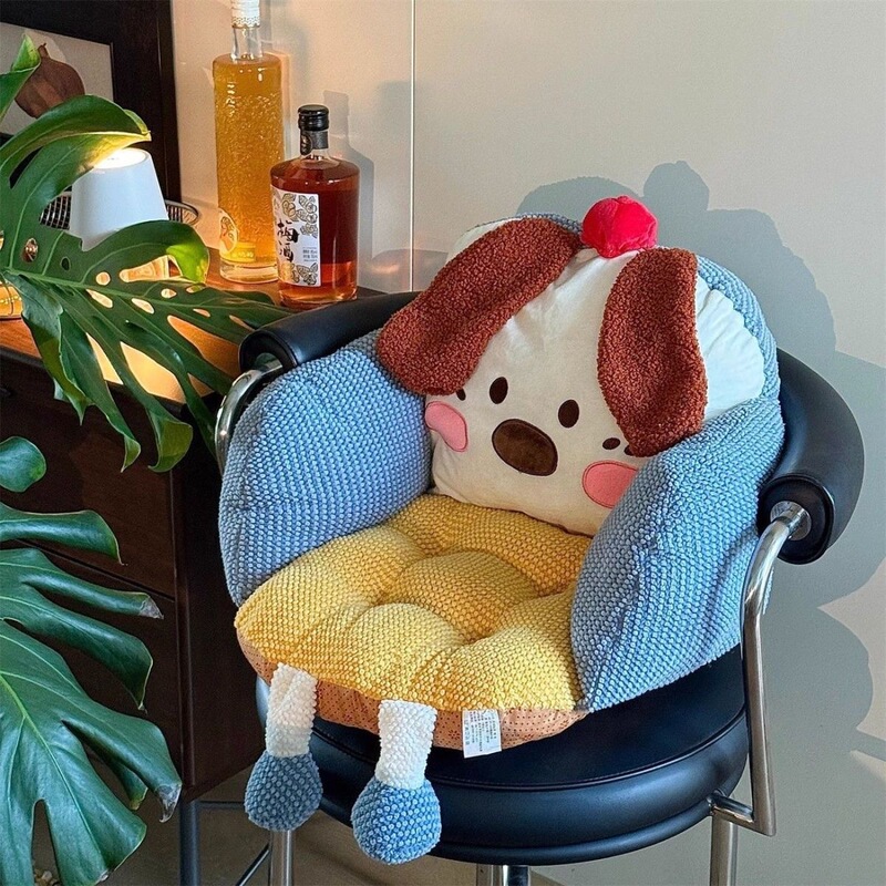 Cute Puff Puppy Cushion Cushion Integrated Thickened Office Sedentary Chair Cushion Student Dormitory Butt Cushion Soft Cushion