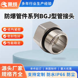 不锈钢防爆管件系列BGJ型管接头电缆密封防水金属接头厂家