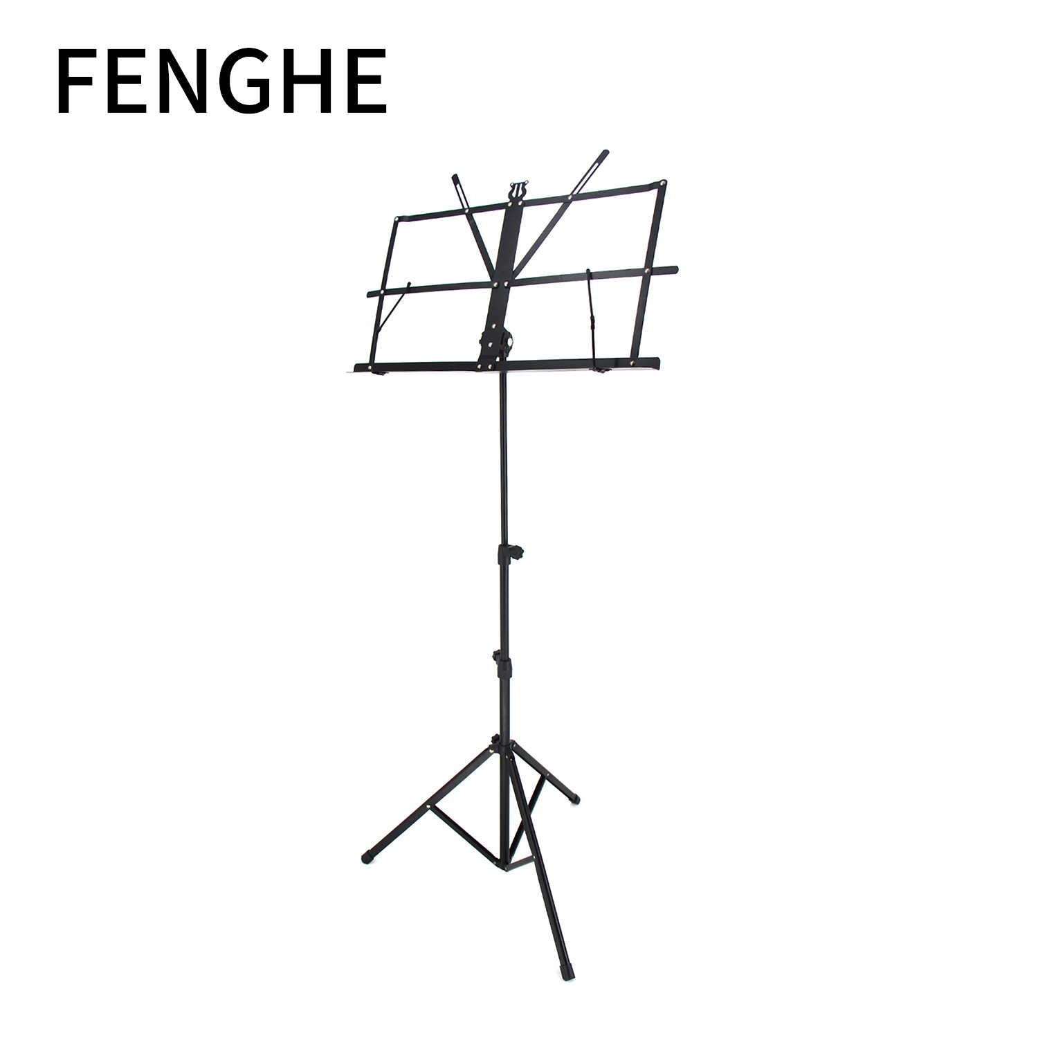 Soporte de música, soporte de espectro plegable negro, bolsa de mano engrosada, accesorios portátiles de comercio exterior general, fábrica de mesa de espectro al por mayor