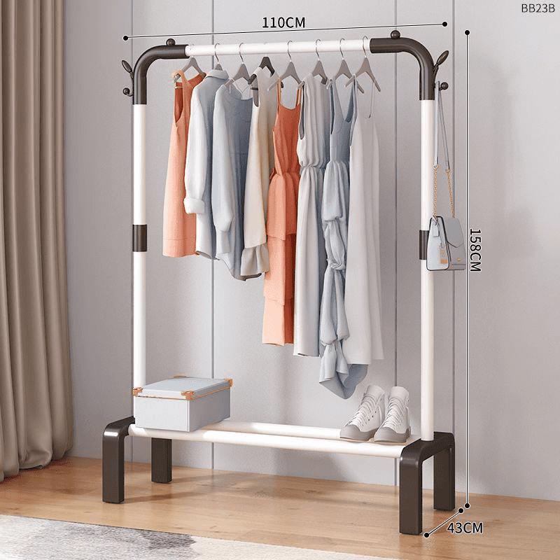 percha de ropa tipo piso para uso doméstico de alto grado colgar prendas de ropa rack varilla telescópica especial para balcón edredón