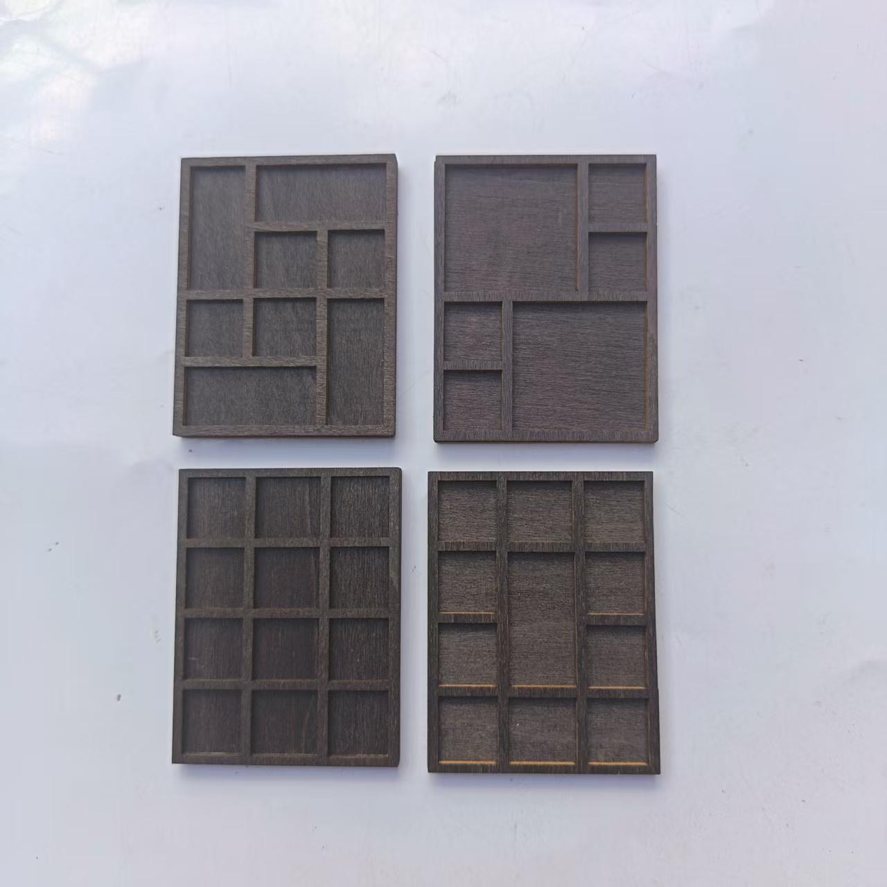 跨境Miniature Trinket Shelf 木质微型饰品架迷你珍藏架古玩架