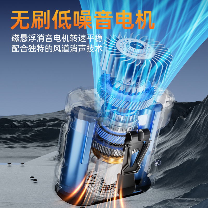 2025新型高速腰掛けファンUSB携帯型ウエスト屋外工事現場充電宝小ファン|undefined