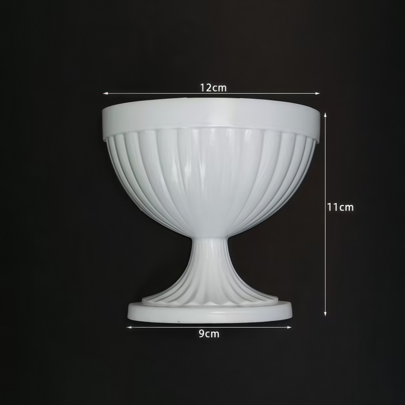 Medias paredes floreceras DIY flores eternas medio jarrón medio tablero de arte artesanal medio jarrón pintado a mano