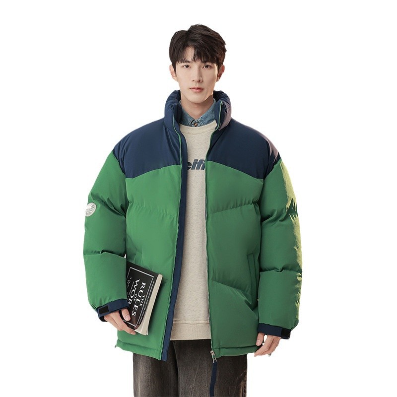 Invierno nuevo estilo de cuello vertical ropa de algodón hombre corto de algodón grueso ropa de invierno pan chaqueta de algodón coreano chaqueta de moda