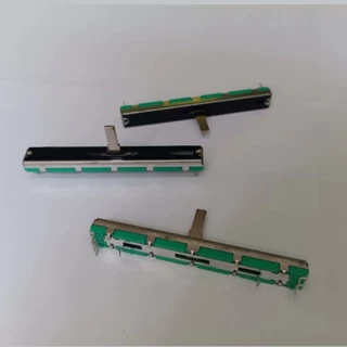 60行程滑动电位器B10K B50K声卡调音台 双联电位器推钮 直滑双联