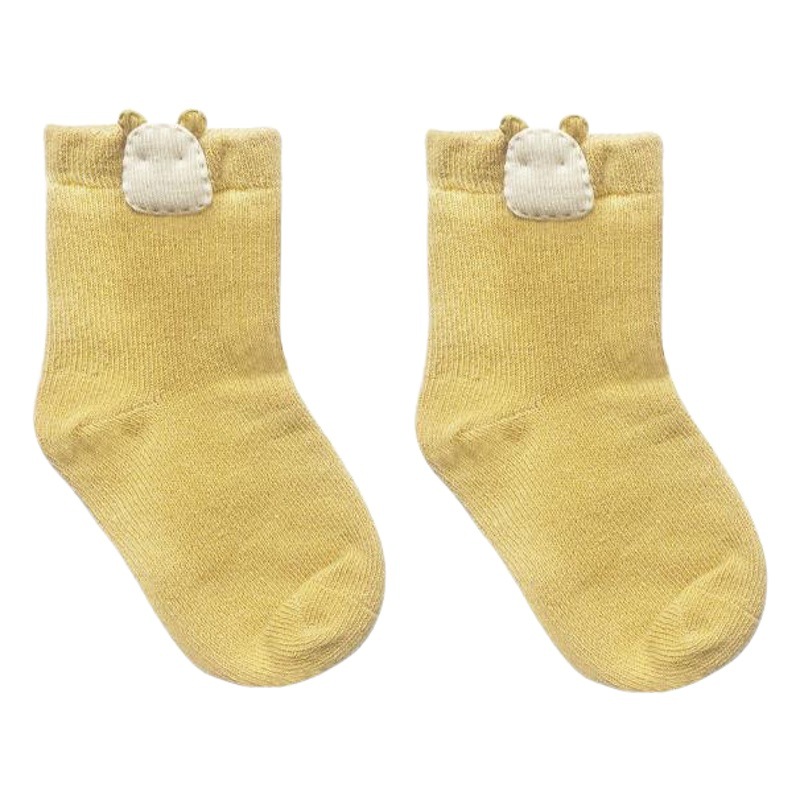 20 años de otoño nuevos calcetines para niños Versión Coreana de dibujos animados lindos calcetines para niños masculinos y femeninos cabeza de costura a mano calcetines de algodón para bebés