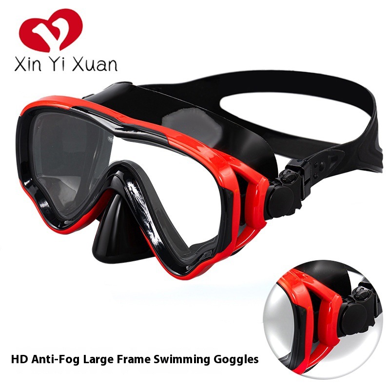Diving Goggles Silicone Anti-Fog Snorkeling Mask Full Dry Type Unisex Best-Selling in Europe and America New Model Diving Mask