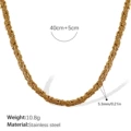 XL128G Gold Necklace