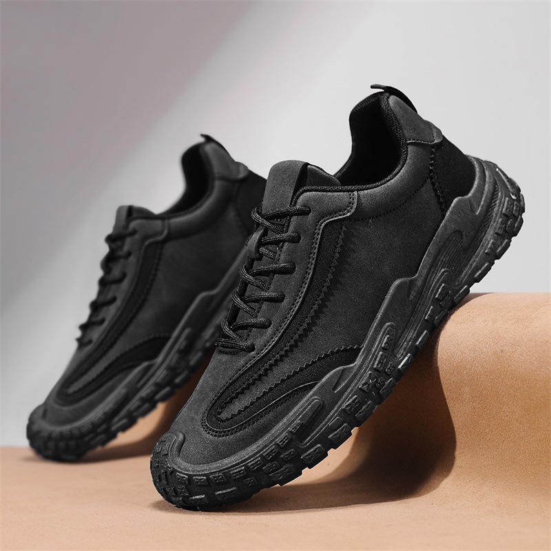 Zapatos de hombre zapatos de primavera 2025 nuevos zapatos de moda zapatos explosivos zapatos de cuero zapatos deportivos retro zapatos casuales para correr