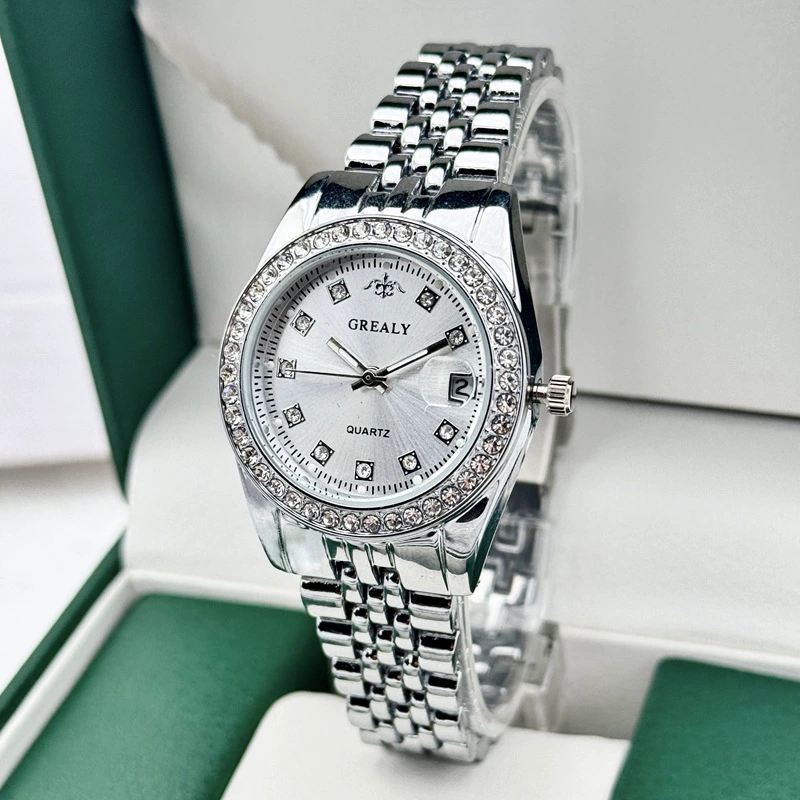 GREALY трансграничные взрывные модели высокого класса водонепроницаемый журнал для женщин часы моды часы с бриллиантами кварцевые часы производителей оптом