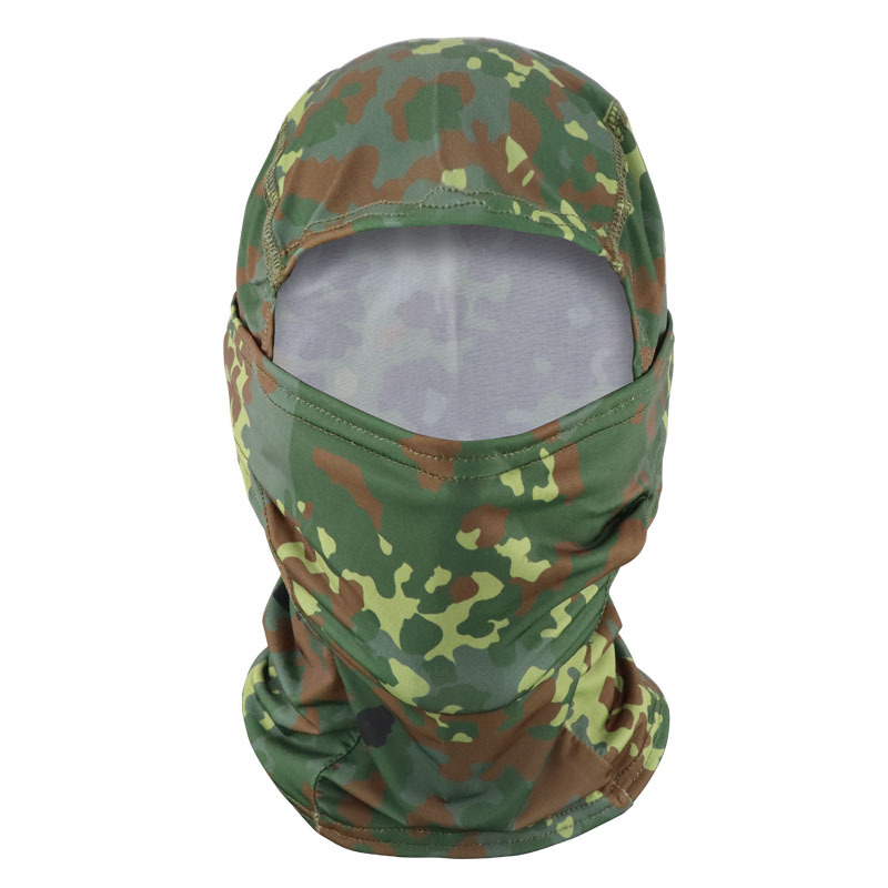 Verano camuflaje de seda de hielo todo en uno capucha de ciclismo al aire libre máscara de pesca protector solar