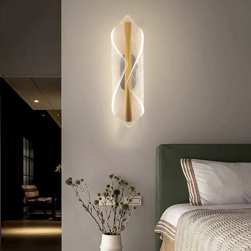 Transfronterizo para lámparas de pared de cabezal de cama modernas lámparas de pasillo LED minimalistas lámparas de pared mural lámparas creativas