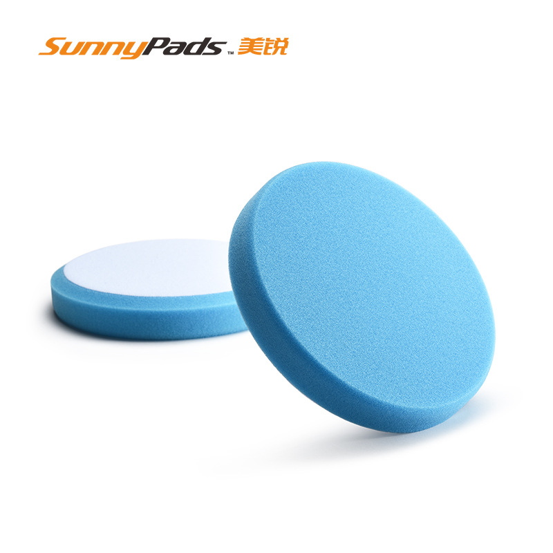 厂家供应中抛通用汽车美容抛光轮清洁平面海绵盘漆面修复海绵盘