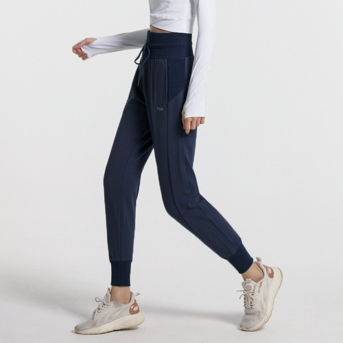 Cross-border Running Sweatpants Quick-Drying Fitness Casual High-Waisted Yoga Pants Thickened Loose-Fitting Ankle-Tied Sports Pants Women's Spring and Autumn