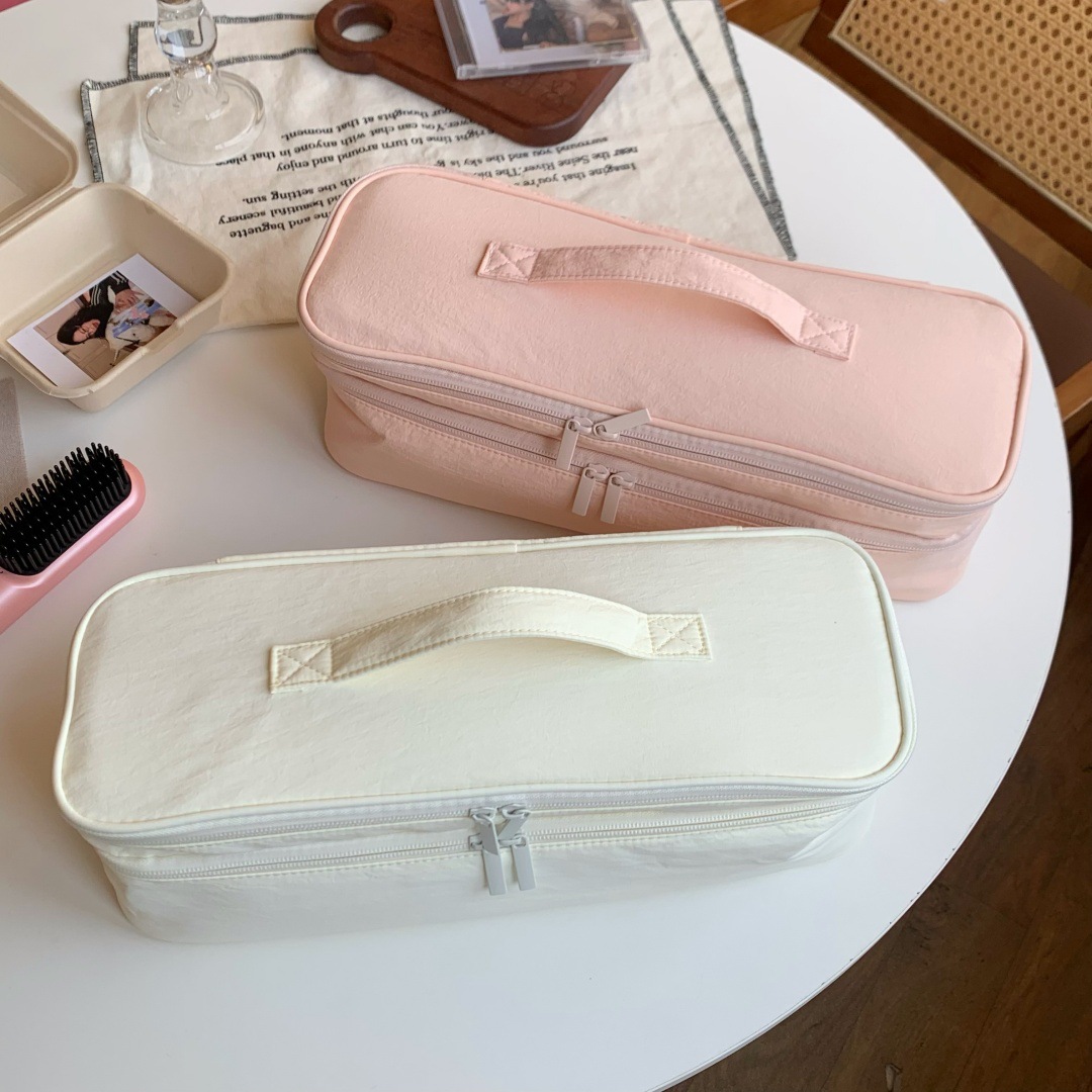 Portable Household Bag, Large Capacity Handheld Double-Layer Hair Dryer And Curling Iron Organizer Storage Bag_maomaolike.com