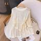 Summer Explosions Thin Lazy Style High-grade Air Conditioning Blouse Round Neck Irregular Crochet Hollow Knitwear Outer Wear