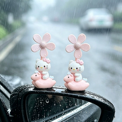 Cute and Adorable KT Cat Car ornaments - decorative-item2-pink-kt-catswith-adhesive