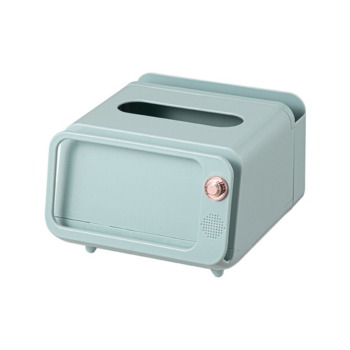 Creative Cream Style TV Room High-End Tissue Box Multifunction Remote Control Storage Net Redefining Trendy Item