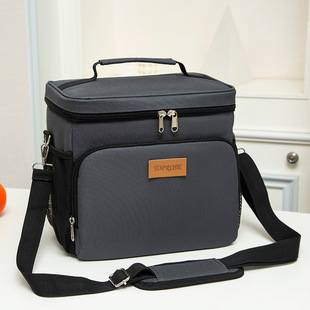 Portable thermal insulation lunch bag large portable thermal insulation bag fresh-keeping picnic bag portable lunch bag for work