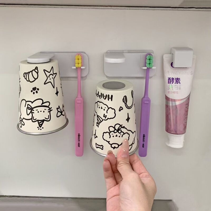304 Stainless Steel Magnetic Mouthwash Cup, Punch-Free Wall-Mounted Inverted Mildew-Proof and Antibacterial Tidy Tooth Cup Toothbrush Storage Rack 304 Stainless Steel Magnetic Mouthwash Cup, Punch-Free Wall-Mounted Inverted Mildew-Proof and Antibacterial Tidy Tooth Cup Toothbrush Storage Rack