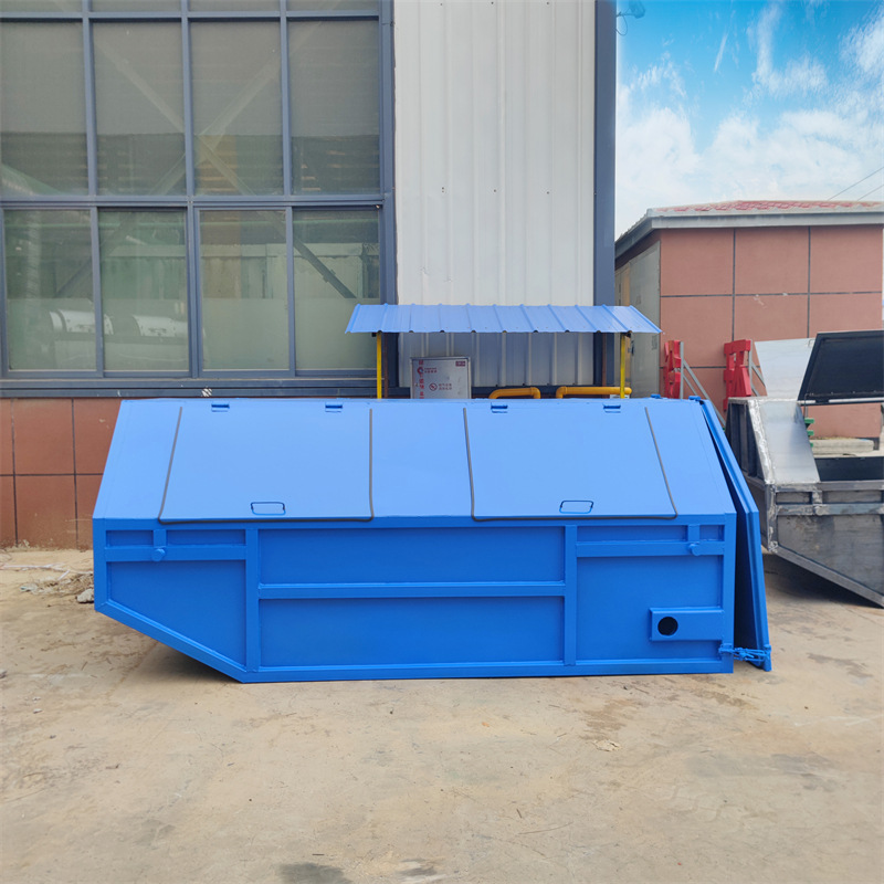 摆臂式垃圾箱 挂车式垃圾转运箱 工厂园区用大容量垃圾收集箱