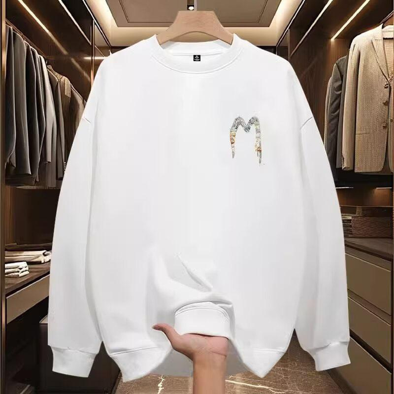 Europäische Luxus Neue Trendy Marke Frühling Herbst Gott Des Glücks Bedrucktes Sweatshirt Coole Und Einfache Herrenmode Rundhals_voghion.com