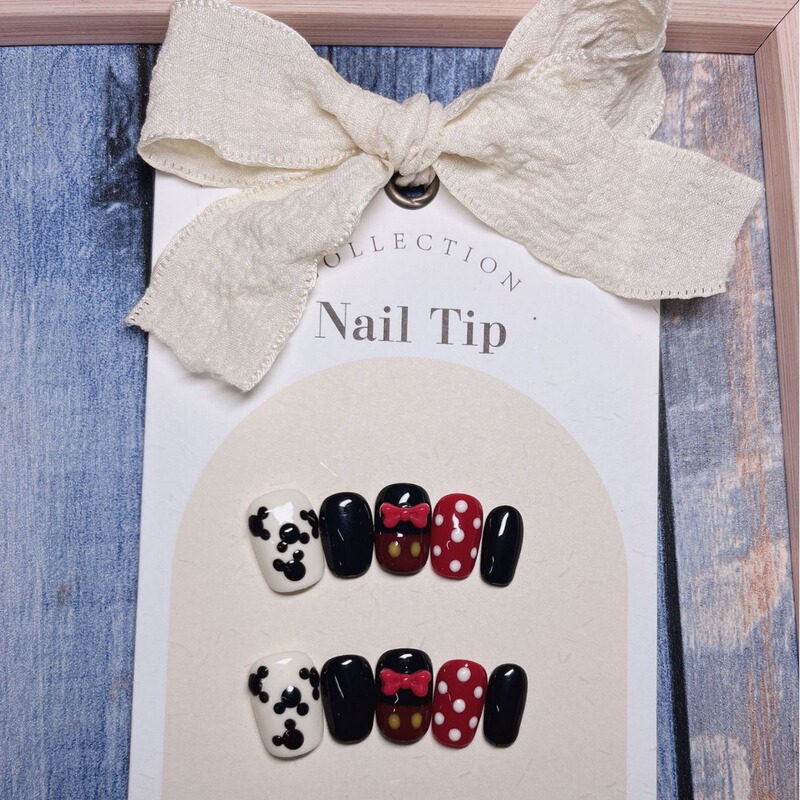 [127] Mickey Mouse cute manicure autumn and winter New products must be handmade wear armor can be used repeatedly