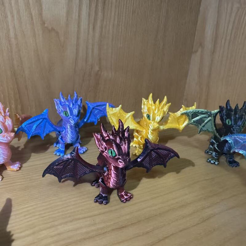 3D打印玩具恶魔翅膀飞龙关节可活动摆摊小玩具宠物摆件工艺礼品|undefined