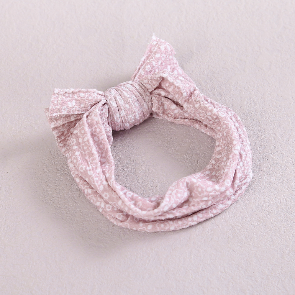 Cross-border children's hair accessories baby care door headband 3D digital printing nylon bow baby hair band wholesale_voghion.com